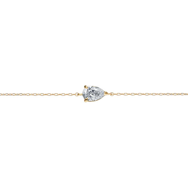 0.3ct Pear Diamond Bracelet