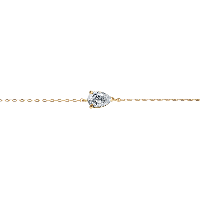 0.3ct Pear Diamond Bracelet - PRMAL