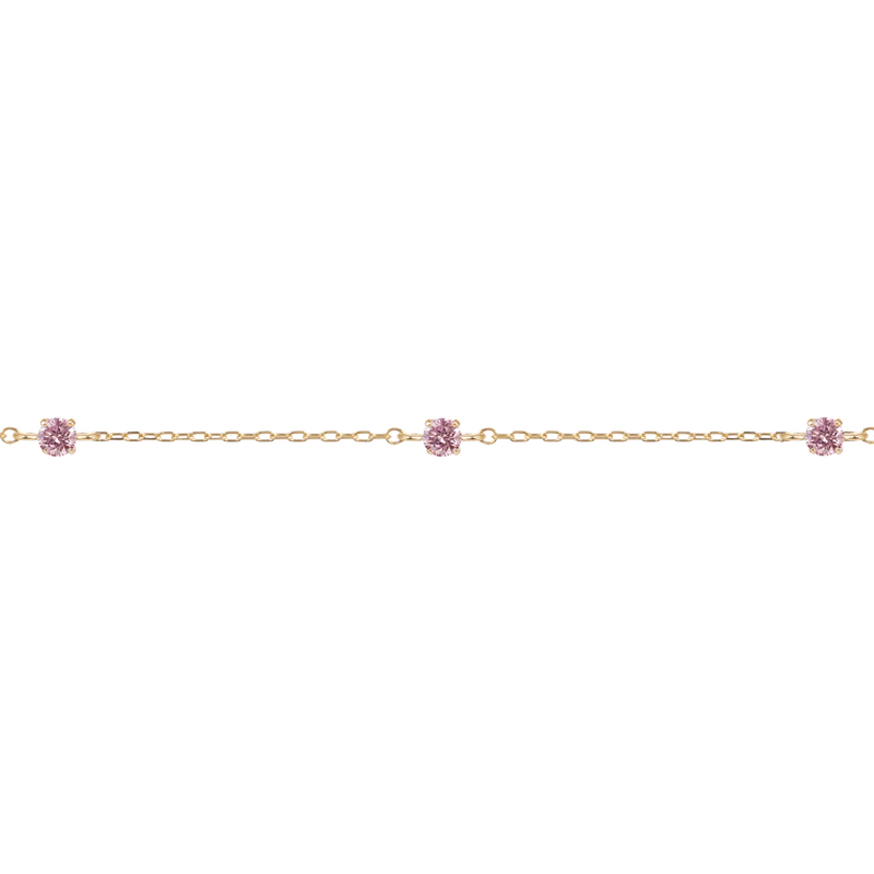 Passage Pink Diamond Station Bracelet - PRMAL