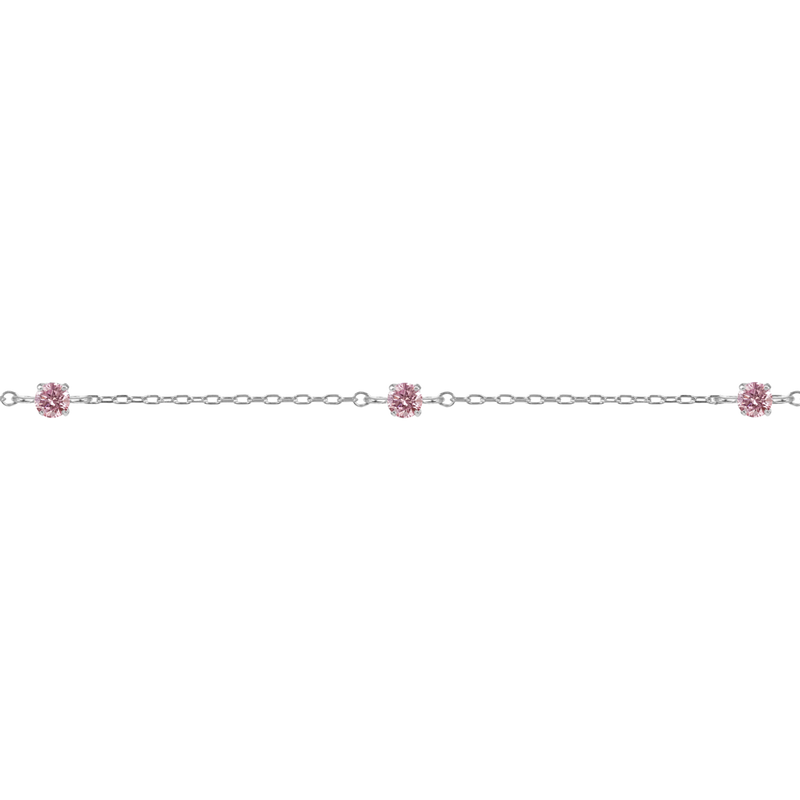 Passage Pink Diamond Station Bracelet - PRMAL