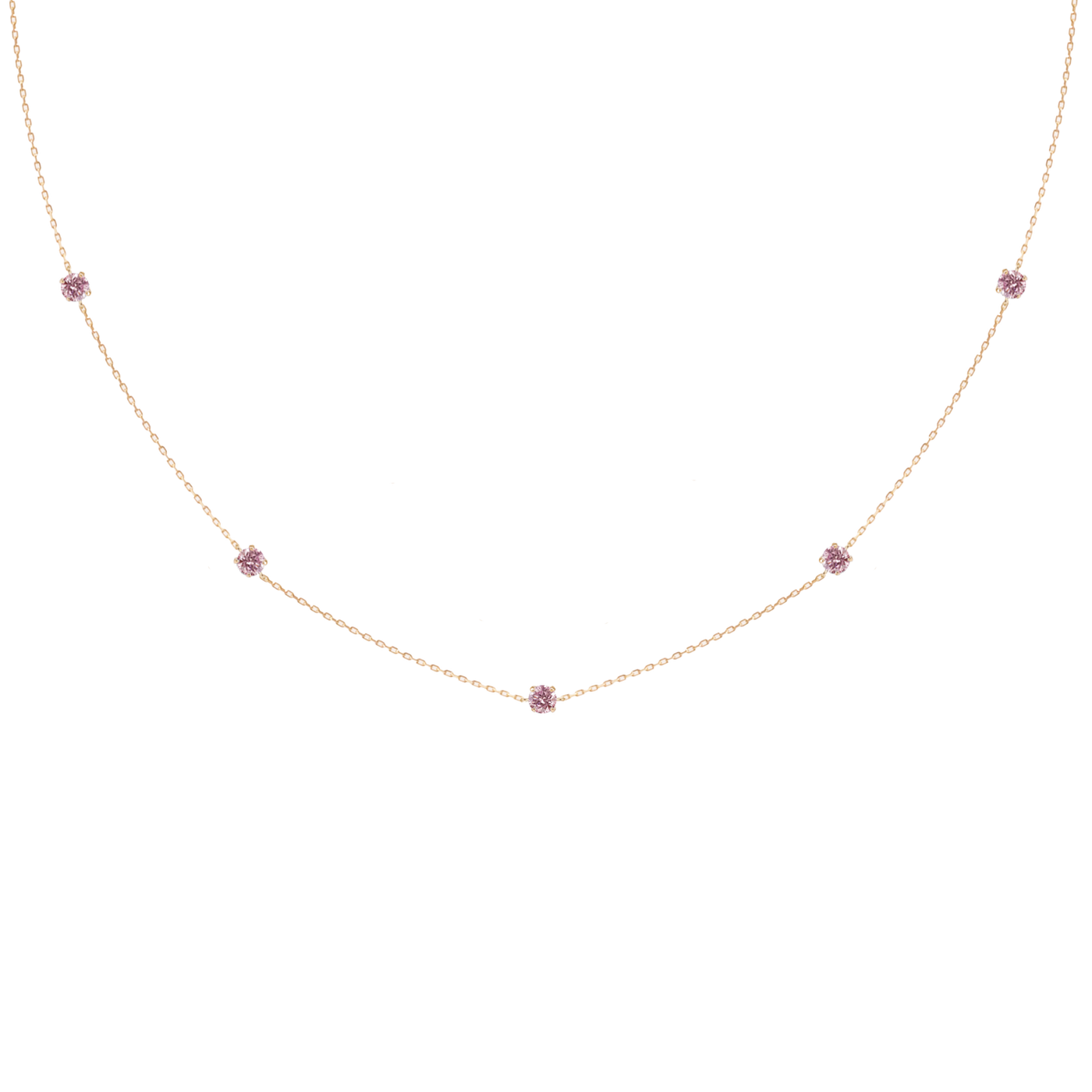 Pink Diamond Love Pearl Necklace shops [40+5cm]