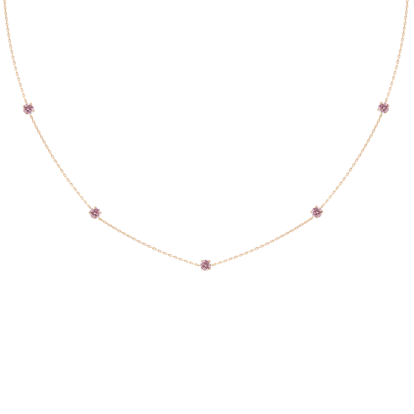 Passage Pink Diamond Station Choker Necklace - PRMAL