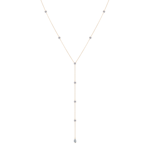 Passage Station Marquise Lariat Necklace - PRMAL