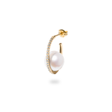 Pearl Oval Earring M - PRMAL