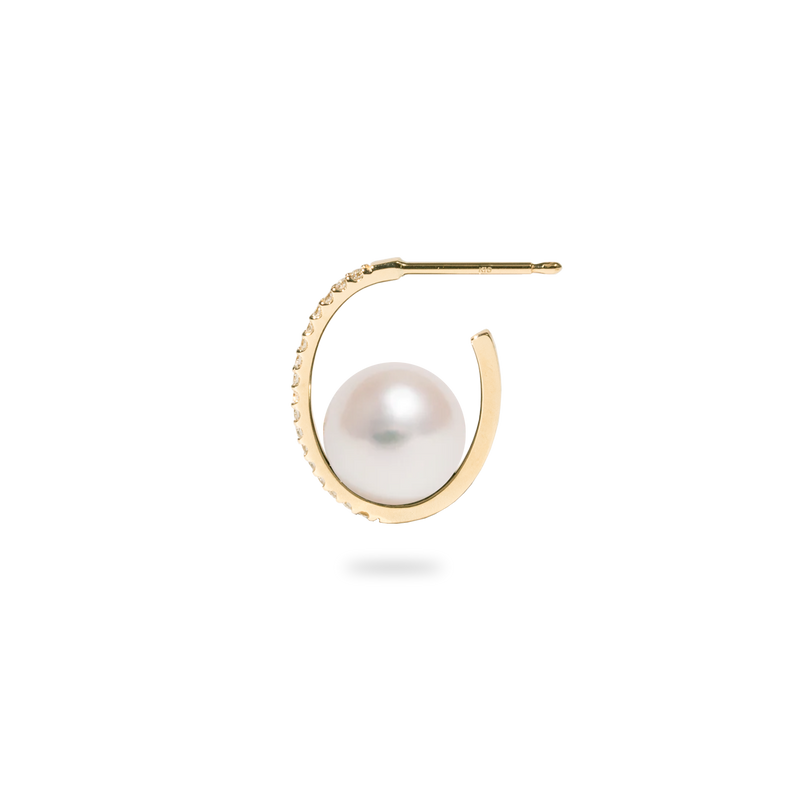 Pearl Oval Earring M - PRMAL