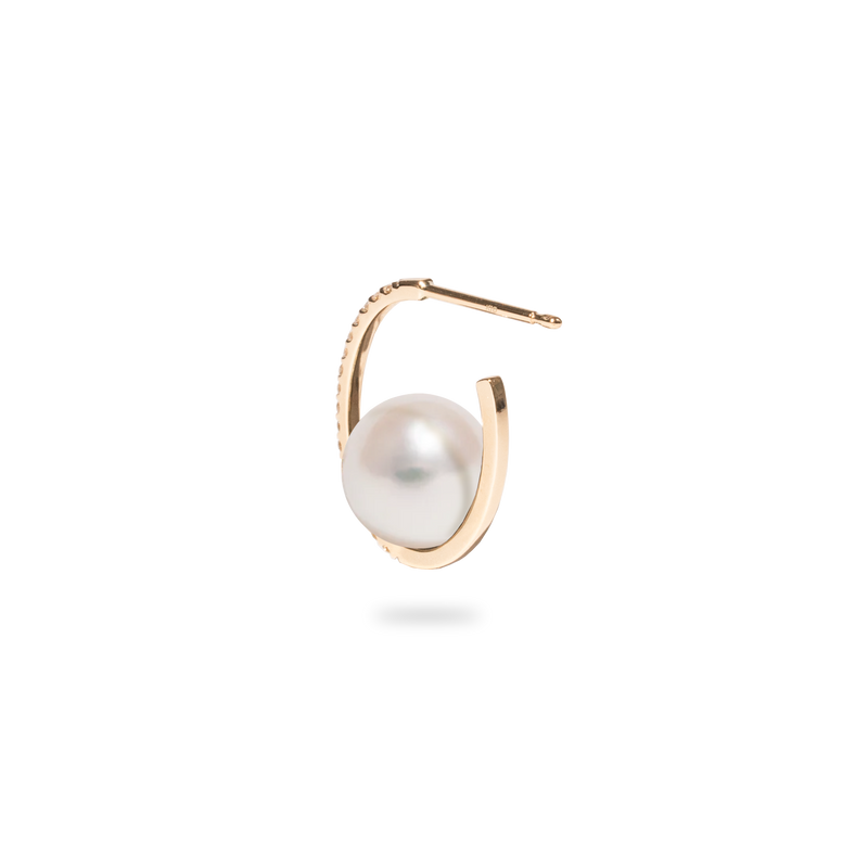 Pearl Oval Earring M - PRMAL