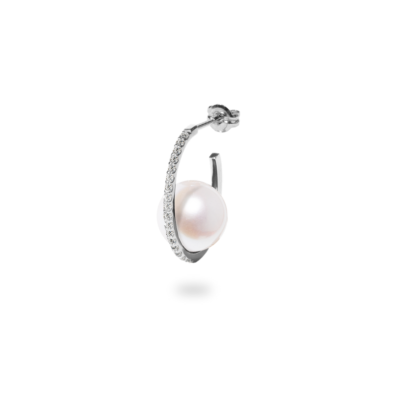 Pearl Oval Earring M - PRMAL