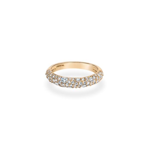 Mixture Pave Dome Ring - PRMAL