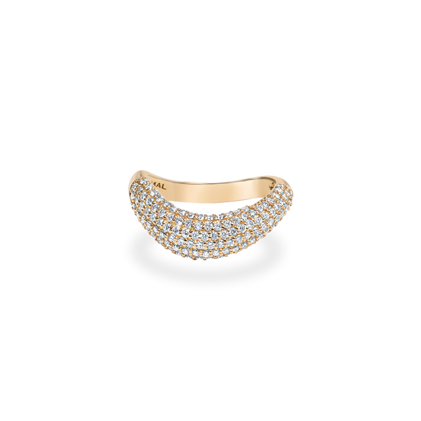 Pave Wave Dome Ring - PRMAL