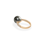 Grand Black Pearl Oval Dome Ring - PRMAL