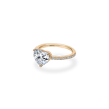 2ct Heart Diamond Pave Ring - PRMAL