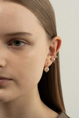 Pearl Oval Earring M - PRMAL