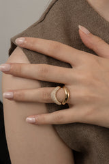 Pave Wave Dome Ring - PRMAL