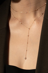 Passage Station Marquise Lariat Necklace - PRMAL