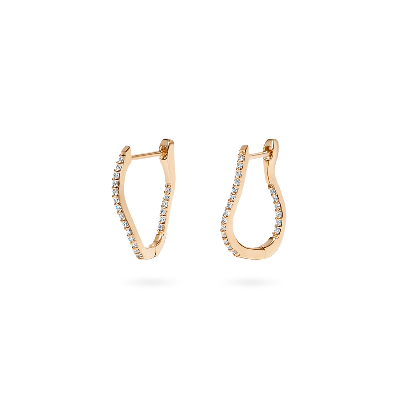 Wave Hoop Earring S - PRMAL