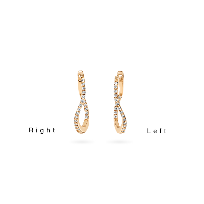 Wave Hoop Earring S - PRMAL