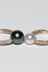 Grand Black Pearl Oval Dome Ring - PRMAL