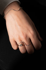 Massive Wave Double Finger Ring - PRMAL