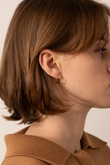 Heart Hoop Earring M