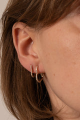 Heart Hoop Earring M