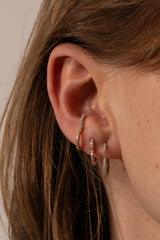 Heart Hoop Earring M