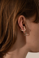 Heart Hoop Earring M