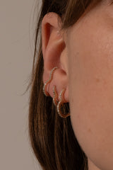 Heart Hoop Earring M - PRMAL