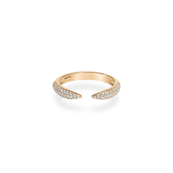 Pave Dome Open Ring - PRMAL