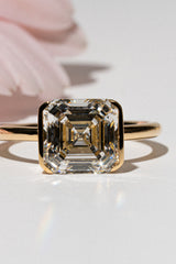 Infinity Clamp Ring [Asscher] - PRMAL