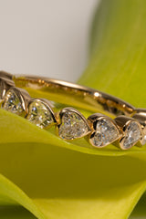 Heart Half Eternity Ring - PRMAL