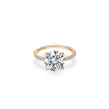 Velle Solitaire Pave Ring - PRMAL