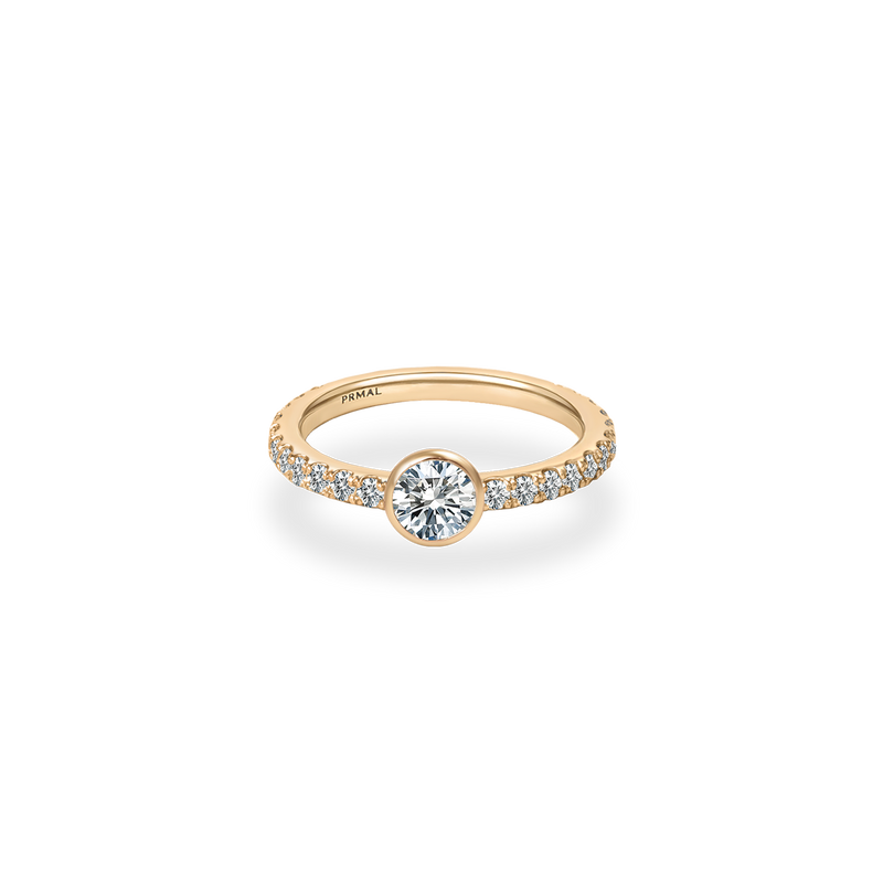 Noia Bezel Bold Pave Ring - PRMAL