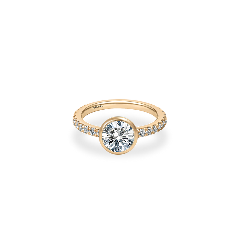 Noia Bezel Bold Pave Ring - PRMAL