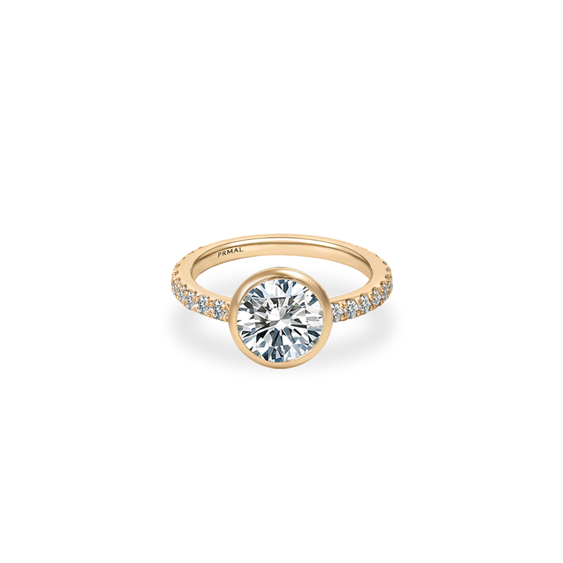 Noia Bezel Bold Pave Ring - PRMAL