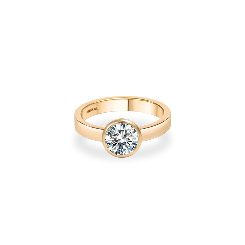 Larisa Bezel Bold Flat Ring - PRMAL