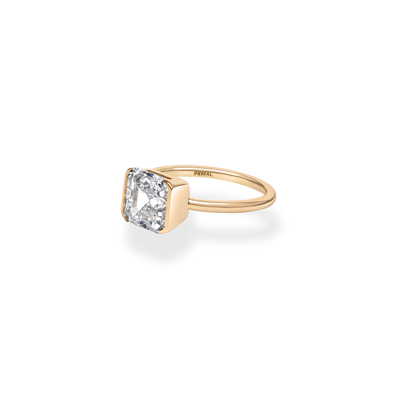 Infinity Clamp Ring [Asscher] - PRMAL