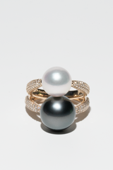 Grand Black Pearl Oval Dome Ring - PRMAL