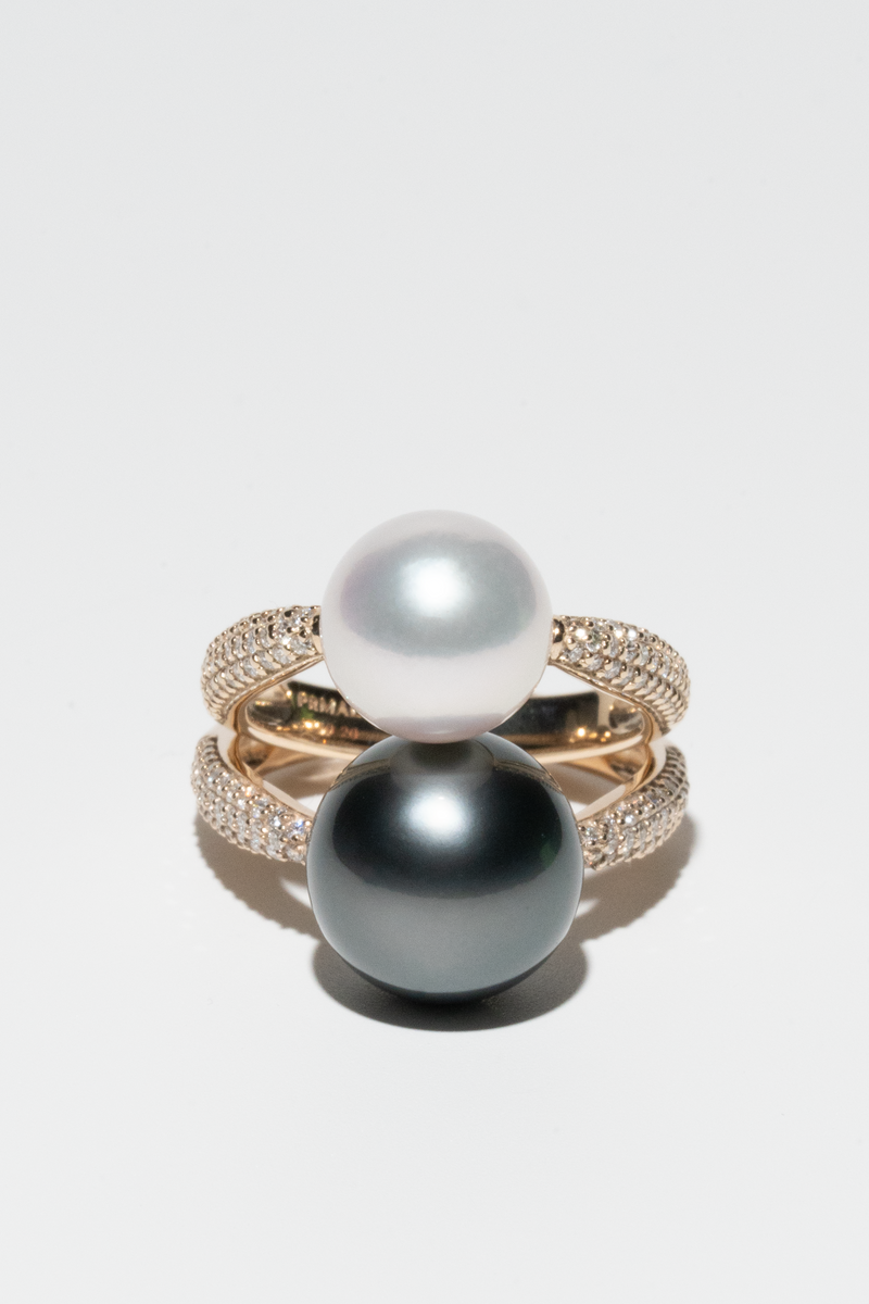 Pearl Oval Dome Ring - PRMAL