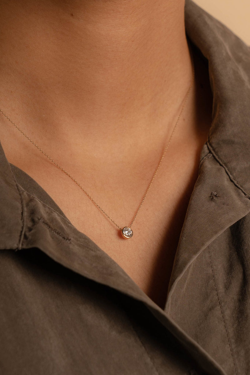 0.3ct 一粒ダイヤモンド ネックレス k18装飾ダイヤモンド