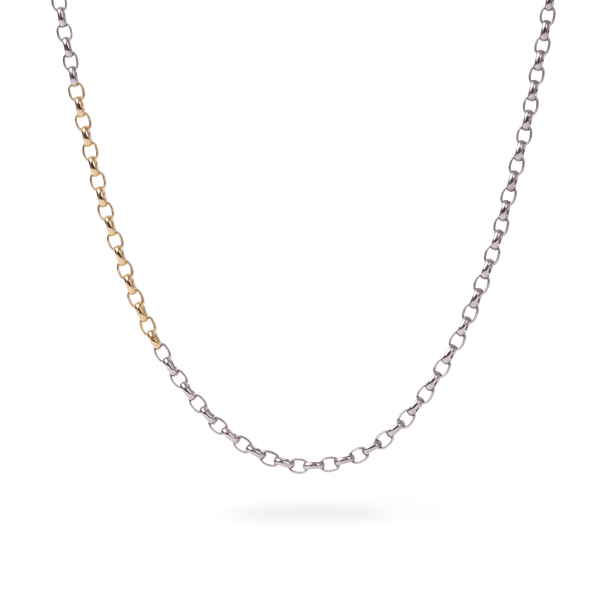 Bi-Color Link Necklace